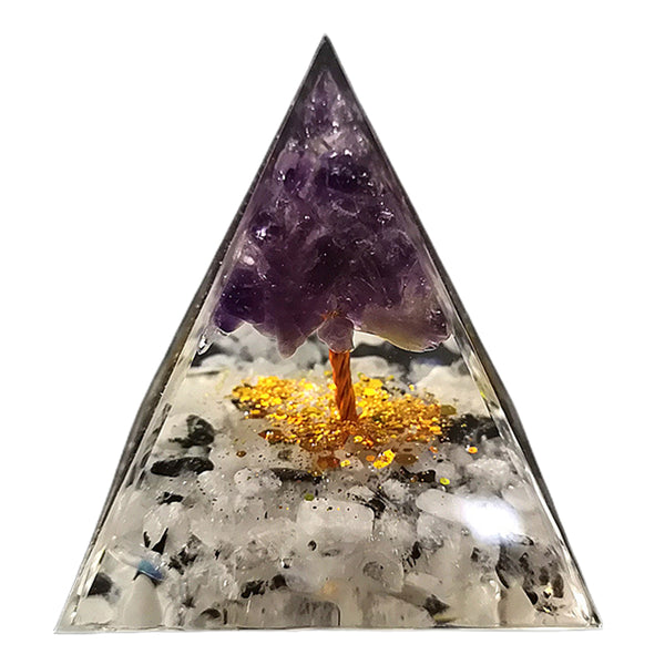 Orgonite Pyramid Chakra Energy Stone Orgone Pyramids Positive Energy Ornament-Style 6