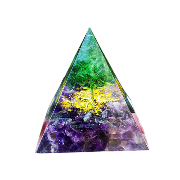 Orgonite Pyramid Chakra Energy Stone Orgone Pyramids Positive Energy Ornament-Style 5