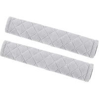 2Pcs Fleece Auto Seat Belt Covers Seatbelt Shoulder Pad Car Accessories Light Grey