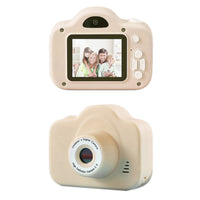 Kids Dual Camera HD Action Camera Digital Camera with Video Recorder-Yellow