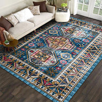 Retro Persian Printed Rug Floor Carpet Floor Mat Home Decoration Style 1