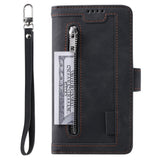 PU Leather Wallet Phone Case for iPhone 13 Mini Black