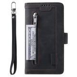 PU Leather Wallet Phone Case for iPhone 13 Pro Black