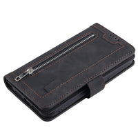 PU Leather Wallet Phone Case for iPhone 13 Mini Black