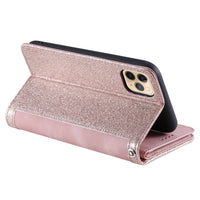 PU Leather Wallet Phone Case for iPhone 13 Mini Pink