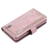 PU Leather Wallet Phone Case for iPhone 13 Mini Pink