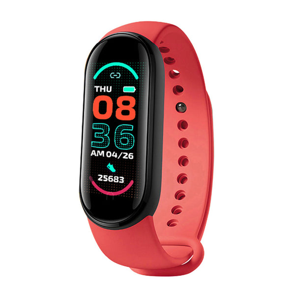 Bluetooth Smart Watch Fitness Bracelet Heart Rate Monitor Wrist Watch Red