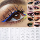 24 Sheet Eyeliner Eyeshadow Stencils