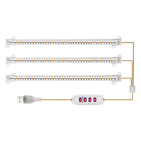 LED Grow Light Strip Bar Full Spectrum LED Grow Tube-3 Tubes