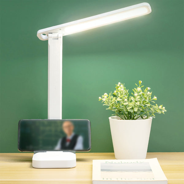 USB Charging Touch Control LED Desk Lamp With Phone Holder