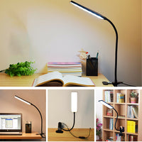 Adjustable Clip On LED Desk Lamp Reading Lamp Study Table Light