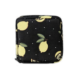 Women Sanitary Napkin Storage Bags Period Bag Lemon Pattern