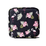 Women Sanitary Napkin Storage Bags Period Bag Flamingo Pattern