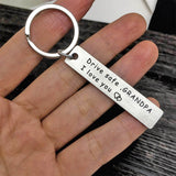 2-Piece Set Drive Safe Stainless Steel Keychains