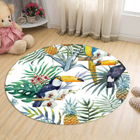 Round Carpet Bedroom Living Room Area Rugs 80cm Style 4