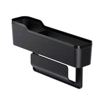 Car Seat Gap Filler Slit Pocket Car Organizer Cup Holder Black