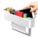 Car Seat Gap Filler Slit Pocket Car Organizer Cup Holder White