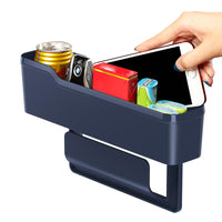 Car Seat Gap Filler Slit Pocket Car Organizer Cup Holder Blue