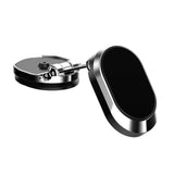 Universal Folding Magnetic Car Phone Holder 360 Degree Rotating Silver