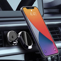 Universal Folding Magnetic Car Phone Holder 360 Degree Rotating Black