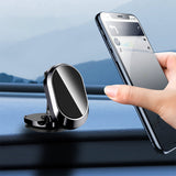 Universal Folding Magnetic Car Phone Holder 360 Degree Rotating Black