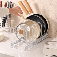 Retractable Pot Lid Organizer Holder Kitchen Organizer