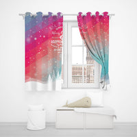 Pair of 3D Printed Window Curtain Christmas Full Blackout Curtains 53 x 114cm-Style 1