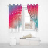 Pair of 3D Printed Window Curtain Christmas Full Blackout Curtains 91.5 x 214cm-Style 1