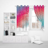 Pair of 3D Printed Window Curtain Christmas Full Blackout Curtains 53 x 114cm-Style 1