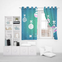 Pair of 3D Printed Window Curtain Christmas Full Blackout Curtains 91.5 x 214cm-Style 4