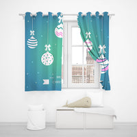 Pair of 3D Printed Window Curtain Christmas Full Blackout Curtains 70 x 160cm-Style 4