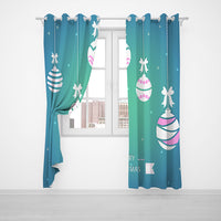 Pair of 3D Printed Window Curtain Christmas Full Blackout Curtains 91.5 x 214cm-Style 4