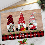 Christmas Door Mat Xmas Floor Mat Hallway Kitchen Living Room Carpet Gnome Style