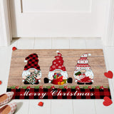 Christmas Door Mat Xmas Floor Mat Hallway Kitchen Living Room Carpet Gnome Style