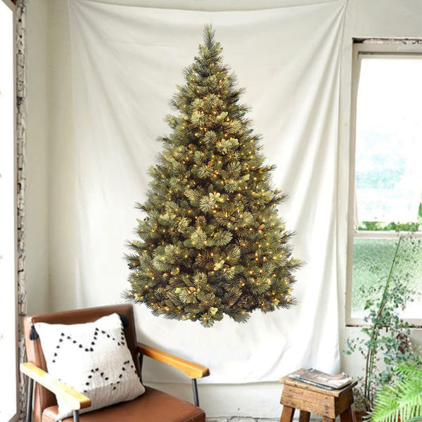 100x150cm Christmas Tree Wall Hanging Cloth Background Tapestry Home Decor Style 2