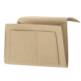 Bedside Pocket Storage Bag Caddy Hanging Organizer Sofa Side Hanging Bag -Beige