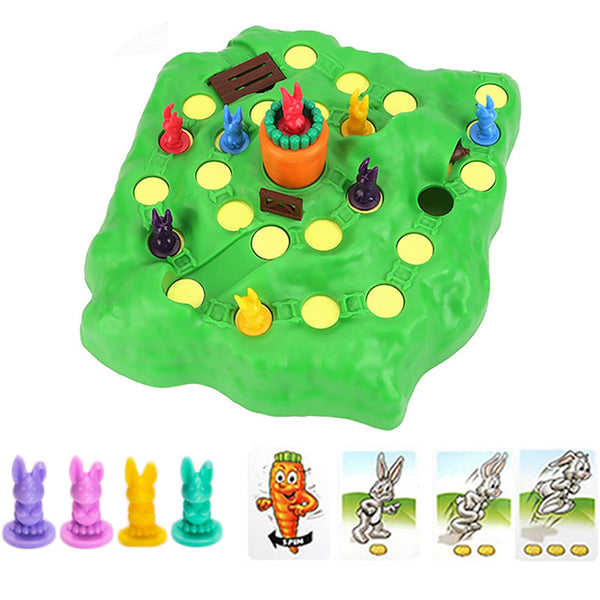 Rabbit Trap Game Toy Set Cross Country Race Board Game Early Education Toy