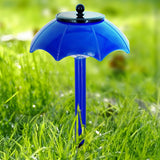 Set of 2Pcs Umbrella Shaped Solar Light Patio Walkway Lamp Outdoor Garden Decor