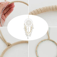 Hand Woven Macrame Dream Catcher Wall Hanging Ornament Home Bedroom Decor with Tassels