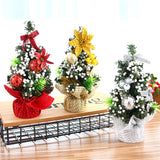 3-Pack 20cm Tabletop Mini Artificial Christmas Tree Ornaments Xmas Desktop Decor