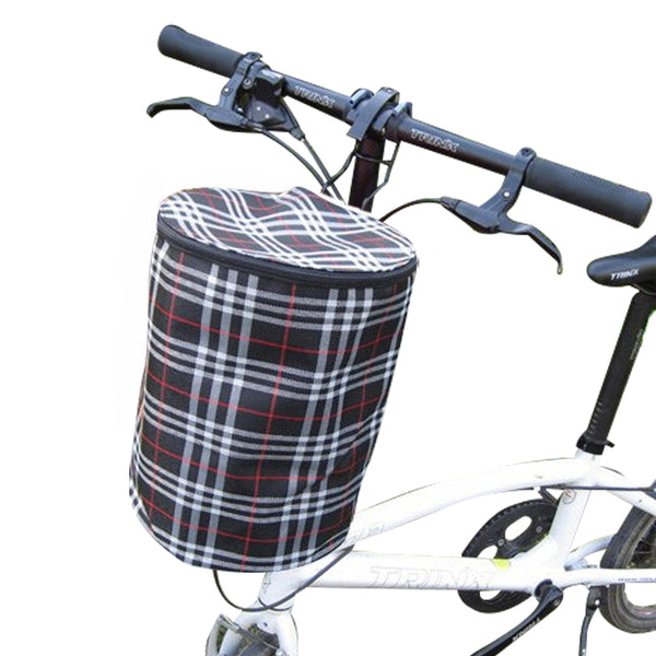 Multi-Purpose Detachable Foldable Bicycle Front Basket-Black