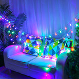 20LEDs Christmas Bells LED String Light Battery Operated Fairy Lights Xmas Home Decor-Multicolor