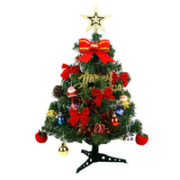 30cm Tabletop Mini Artificial Christmas Tree Ornamentwith Lights Xmas Desktop Decor