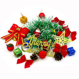 30cm Tabletop Mini Artificial Christmas Tree Ornamentwith Lights Xmas Desktop Decor