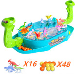 2-Player Dinosaur Toys Board Games Dinosaur Shooting Games