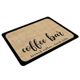 Kitchen Dish Drying Mat Absorbent Quick Dry Placemat for Kitchen Counter Coffee Machine -Coffee