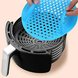 2Pcs Air Fryer Silicone Pot Baking Basket Oven Non Stick Liners Reusable-Style 2