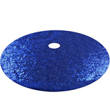 Sequin Christmas Tree Skirt Christmas Tree Decorations Xmas Home Decor -Blue