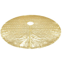 Sequin Christmas Tree Skirt Christmas Tree Decorations Xmas Home Decor -Gold