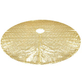 Sequin Christmas Tree Skirt Christmas Tree Decorations Xmas Home Decor -Gold